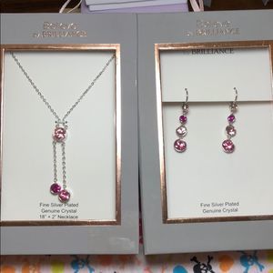 Believe by Brilliance necklace & earring set